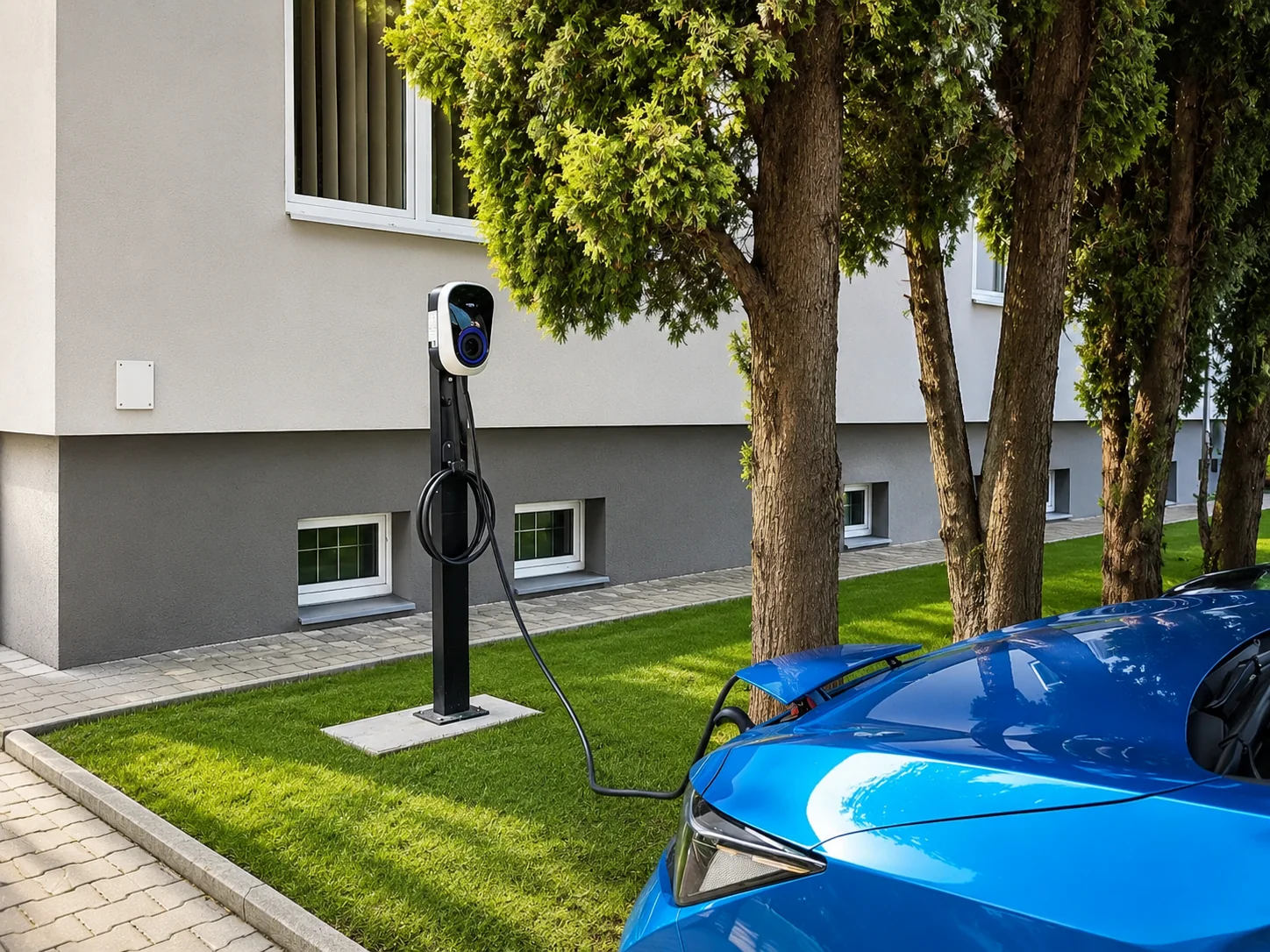 Nowoczesna stacja ładowania Solplanet SOL EVPOWER